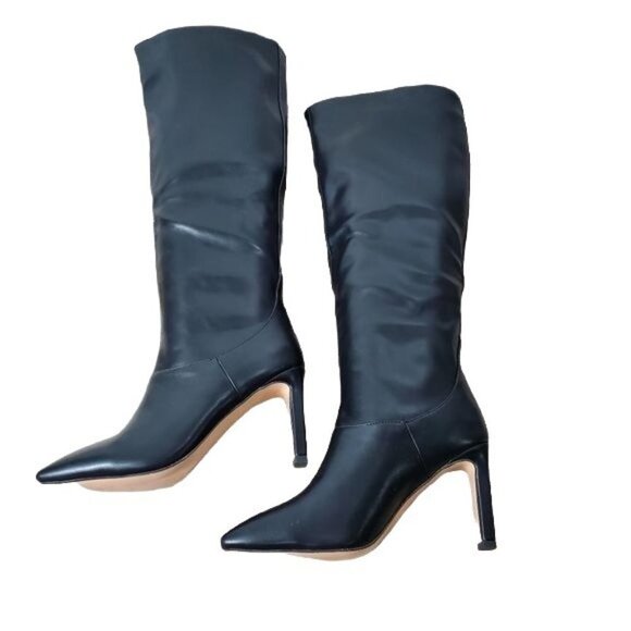 Square Toe knee boots with square heel new! - Picture 4 of 6